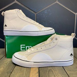 New W/ Box! Mens Emerica Omen Hi White Winkowski Casual Skate Sneaker Size 5